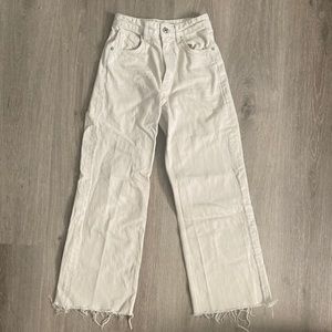 Straight Leg white Zara jeans